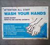 プレート　WASH YOUR HANDS