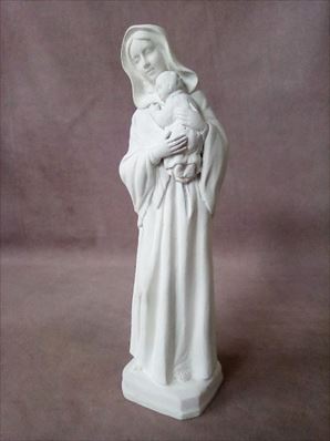聖母子像　陶器
